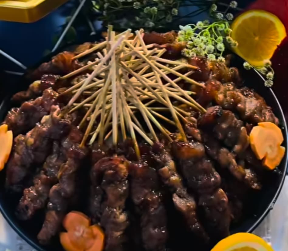 Glazed Meat Skewers Platter